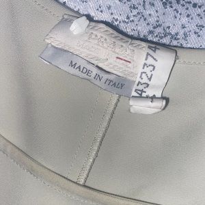 Beautiful Off white color Prada dress. Has a zipper on the side.